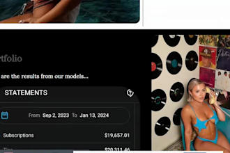 design onlyfans agency website, onlyfans management website and landing pages