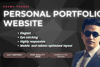 create and deploy an elegant static portfolio website