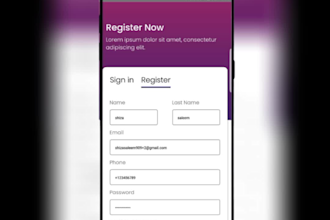 do UI development in react native for both android and ios