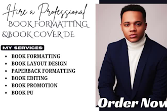 do proofreading, kdp formatting, book layout design, ebook paperback typesetting