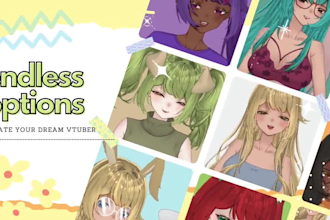 live2d vtuber model,anime art,fanart,rig, pngtuber,vrchar,manga,kawaii,kitsune,