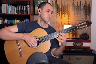 give you classical acoustic guitar lesson