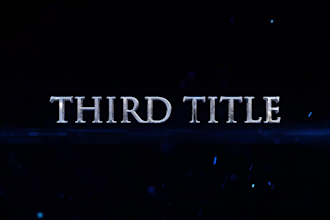 make a metallic cinematic logo intro animation video in HD