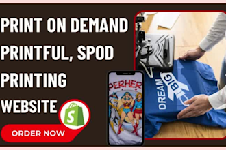 design print on demand printful spod shopify store printing printex website
