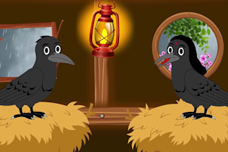 create 2d animated moral story with explanation