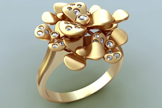 design jewelry, make 3d models and rendering animation video