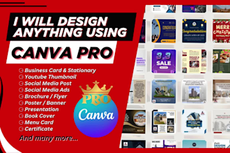 design anything using canva pro