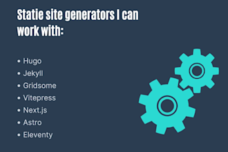 design and develop awesome static websites