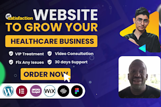 design professional healthcare, home care, nonprofit, or dna testing website