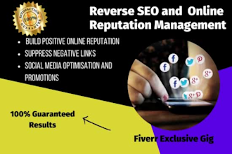 perform reverse SEO, online reputation management, ORM for your brand