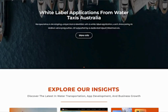 build a water taxi website for your business