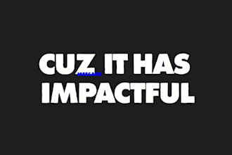 do text animation, kinetic typography, after effect, commercial video, custom vd