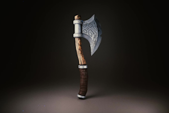 create low poly 3d game props, objects, game assets