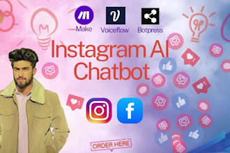 build an instagram chatbot using voiceflow and integromat