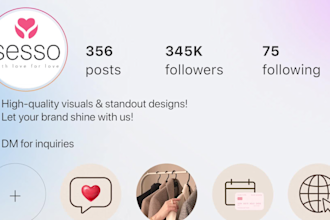 design a stylish instagram profile for your brand