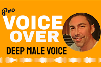 record a deep bilingual voice in english or spanish