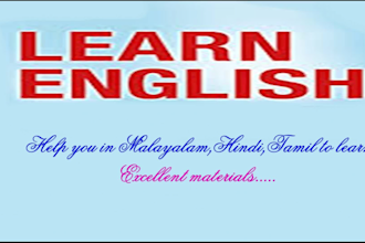 teach you english online thru eng,malayalam,hindi