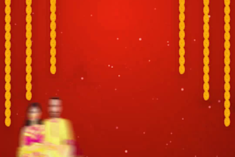create an indian animated wedding invitation video