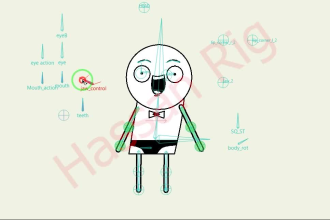 rig and animate 2d character in moho