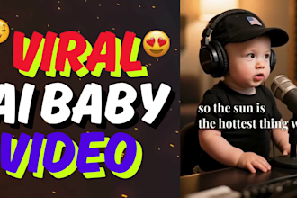 create viral ai baby podcasts and reels for tiktok instagram youtube and more