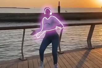 make blotter media, scribble animation, dance effects video, neon light effects