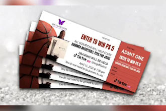 design awesome tickets or invitations for event within 6days