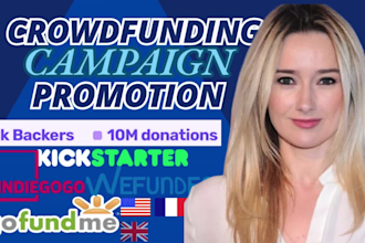 hit crowdfunding campaign for kickstarter gofundme wefunder indiegogo promotion