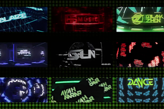 do crt dj logo visuals for gigs, inside 9 scenes