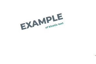 create kinetic typography for web, social media, and other