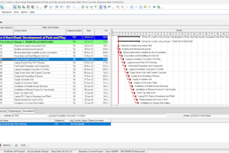 create a detailed  schedule, gantt chart, and resource allocation with primavera