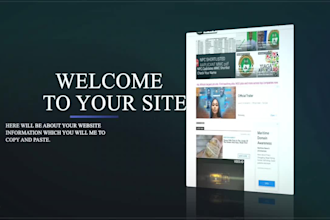 make a website promo and  presentation video