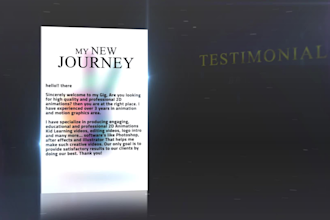 create 3d book promotional video