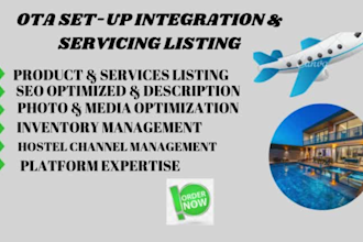 do ota online travel agency products and service listing and management
