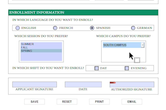 create fillable PDF form and invoice