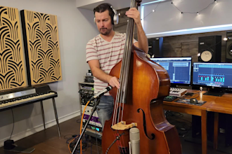 record upright bass for your song