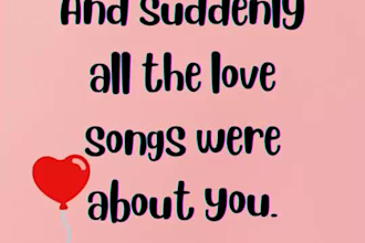 create romantic videos poems greeting video for valentine day or any occasion