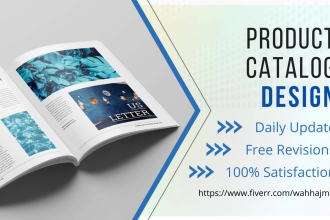 design product catalogue, business catalog and flyers