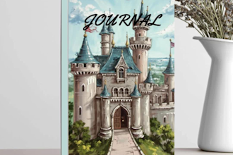 design a beautiful, custom journal cover for print or digital use