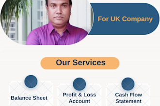 prepare, submit UK company accounts, corporation tax return in xero, quick book
