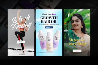 design website banner, web slider, and shopify banner