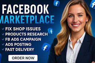 create and setup usa facebook marketplace ads manager product listing