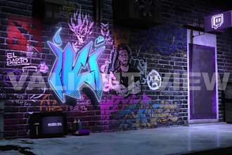 do overlay 3d scene stream back street model custom twitch