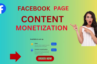 provide ready to use facebook content monetization page