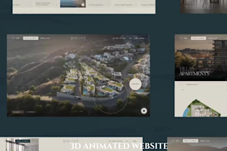 3d interactive animated website 3d animated webflow website framer, threejs gsap