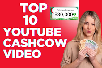 setup automation youtube channel, top 10 cash cow faceless videos with shorts