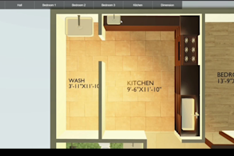 convert 2d floor plan drawing into 3d model