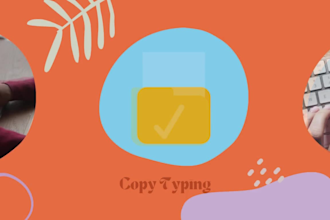 do accurate data entry, copy typing, and file conversion