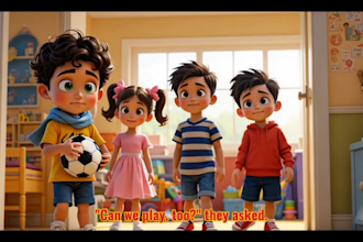 do disney pixar style 3d character design ai cartoon storytelling animation