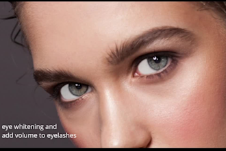 beauty retouch and edit headshots in photoshop