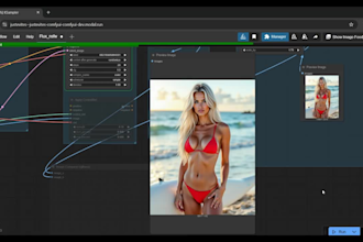 do comfyui workflow for realistic image and video generation using lora flux